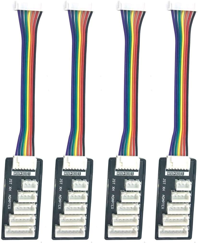 4pcs JST-XH Balance Board 2S-6S 3S Lipo Battery Charger Extend Expansion Board Adapter Converter for RC Vehicles Lipo Battery Charging