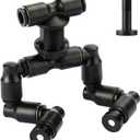 Reptile Mister Nozzles - T Double Misting Assembly, 1/4'' Misting Nozzles for Terrarium, Paludarium, Vivarium, Plants, Amphibians, and Reptile Tanks