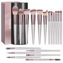 BS-MALL Makeup Brush Set 14 Pcs Premium Synthetic Foundation Powder Concealers Eye shadows Blush Makeup Brushes with black case
