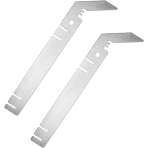 Dunzy 2 Pcs Double Crossbar Hanger Wedding Valance Hanger for Backdrop, Pipe and Drape Backdrop Stand Kit Double Stand (9 Inch)