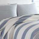 Nautica - King Duvet Cover Set, Cotton Reversible Bedding with Matching Shams, Mediterranean Inspired Home Decor for All Seasons (Fairwater Blue, King)