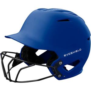 EvoShield XVT 2.0 Batting Helmets with Facemask (Medium/Large, Royal)