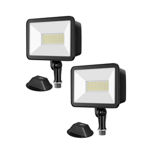 EDISHINE 10000LM LED Flood Light Outdoor,2 Pack 73W Outdoor Security Light, 5000K Daylight White, IP65 Waterproof Flood Lights for Garage, Backyard, Patio, Garden, Porch, Stair
