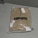 COOFANDY Mens Knitted Hoodie Sweater Long Sleeve Turtleneck Quarter Zip Pullover Sweaters with Pocket (M)