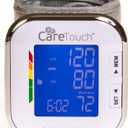 Care Touch Digital Wrist Blood Pressure Monitor for Adults Size 5.5-8.5" for Home Use, Automatic High Blood Pressure Machine with Batteries & Carrying Case