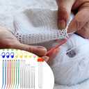 37 Pcs Yarn Needle Set, Yarn Darning Tapestry Needle Big Eye Blunt Sewing Needles Large-Eye Bent Tip Knitting Stringing Embroidery Needles for Tapestry Weaving Quilting Beading Crochet Projects