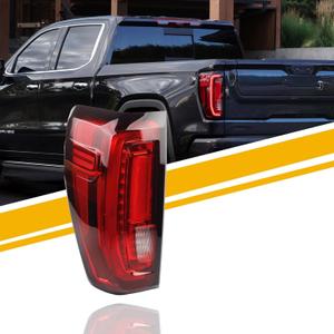 Dasbecan Left Driver Side Tail Light Assembly Rear Lamp LED Type Compatible with 2019-2023 2024 GMC Sierra 1500/2500 HD/3500 HD Replace 86820473
