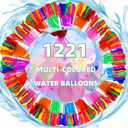 Water for Kids Adults Balloons with Refill Kits Quick Fill Balloons Set Summer Splash Party Easy Quick Fun Outdoor Backyard Summer Water Toys for Pool 1221PCS)