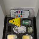 4PCS Wireless LED Strobe Lights with Remote Control, Upgraded to 350 mAh USB Rechargeable 8-Color High Brightness Waterproof Anti-Collision Warning Lights for Car, Motorcycle, Drone, Truck, Bike