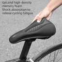 ROCKBROS Bike Seat Cover Bike Seat Cushion for Men Women Comfortable Gel Padded Bicycle Seat Cushion Compatible with Peloton, Outdoor & Indoor
