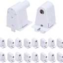 10 Pairs Tombstone Base Holder Socket Connector with T8 Single Pin FA8 8ft LED Bulb Light Replacement Fluorescent Plunger