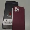 FireNova Designed for iPhone 13 Pro Max Case, Silicone [Camera Protection] Phone Case with [2 Screen Protectors], Soft Anti-Scratch Microfiber Lining Inside, 6.7 inch, Plum