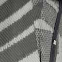 GENIMO Waterproof Outdoor Rug 6' x 9' for Patio Decor, Reversible Plastic Straw Area Rugs for Camping Clearance, RV Mat, Large Outside Carpet for Porch, Deck, Picni, Balcony, Garden, Grey & White