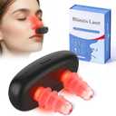 Red Light Nose Care Device, LED Nose Wellness Tool for Daily Nasal Comfort, USB Rechargeable Portable Design with 3 Light Modes & Auto Shut-Off, Lightweight, Black, 1PC