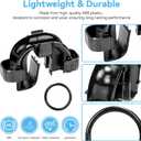 2 Pack Rim Connector Replacement for Fluval Fx4/Fx5/Fx6 Parts, High Performance Canister Filter Accessories, Hose Fitting Rim Connector and Clips Bracket Adapter Parts for Aquarium Fish Tank Filters