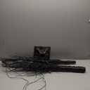 6FT Black Lighted Birch Tree with 1100 Warm LED Lights, Prelit Christmas Tree with Twinkle Lights, Indoor Outdoor LED Birch Tree with Timer & Brightness Control, Christmas Indoor Decoration