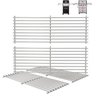 17 3/8" Grill Grates for Broil King Baron Grill Replacement Parts 320 340 420 440 490 9761-67 Huntington Replacement Parts 2122-67 6020-54 6020-57 Sterling 5020-54, Broil-Mate, Stainless Steel, 4PCS