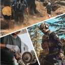 Men's Hiking Tactical Pants Lightweight Work Cargo Pants Waterproof Outdoor Trousers Pants for Men (Black, L)