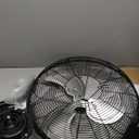 18In Wall Mount Fan, 120 Oscillating Fan and High Velocity 3-Speed Wall Fans, 5500 CFM Industrial Outdoor Wall Fans for Commercial, Garage, Residential, Warehouse - Etl Listed, Black