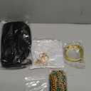 Ecally 13 Pcs Halloween Egyptian Headpiece Costume for Women Jewelry Accessories Short Black Bob Wigs Tassel Head Chain Snake Arm Cuff Collar Necklace Finger Rings for Party Supply