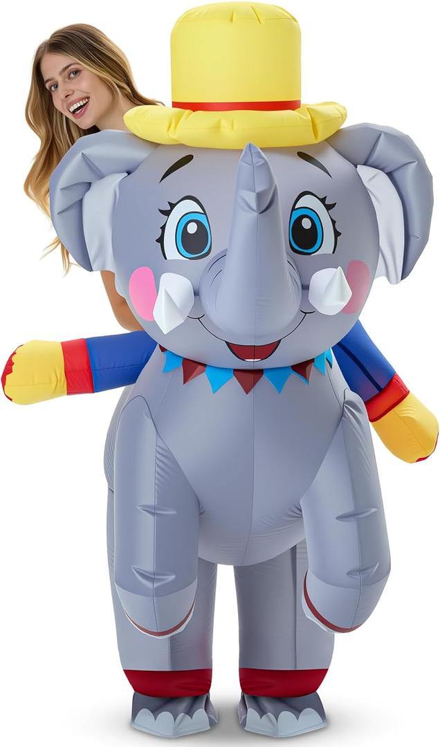 Adult Inflatable Costume Ride on Halloween Blow up Costume for Men Women Thanksgiving Christmas Carnival Cosplay