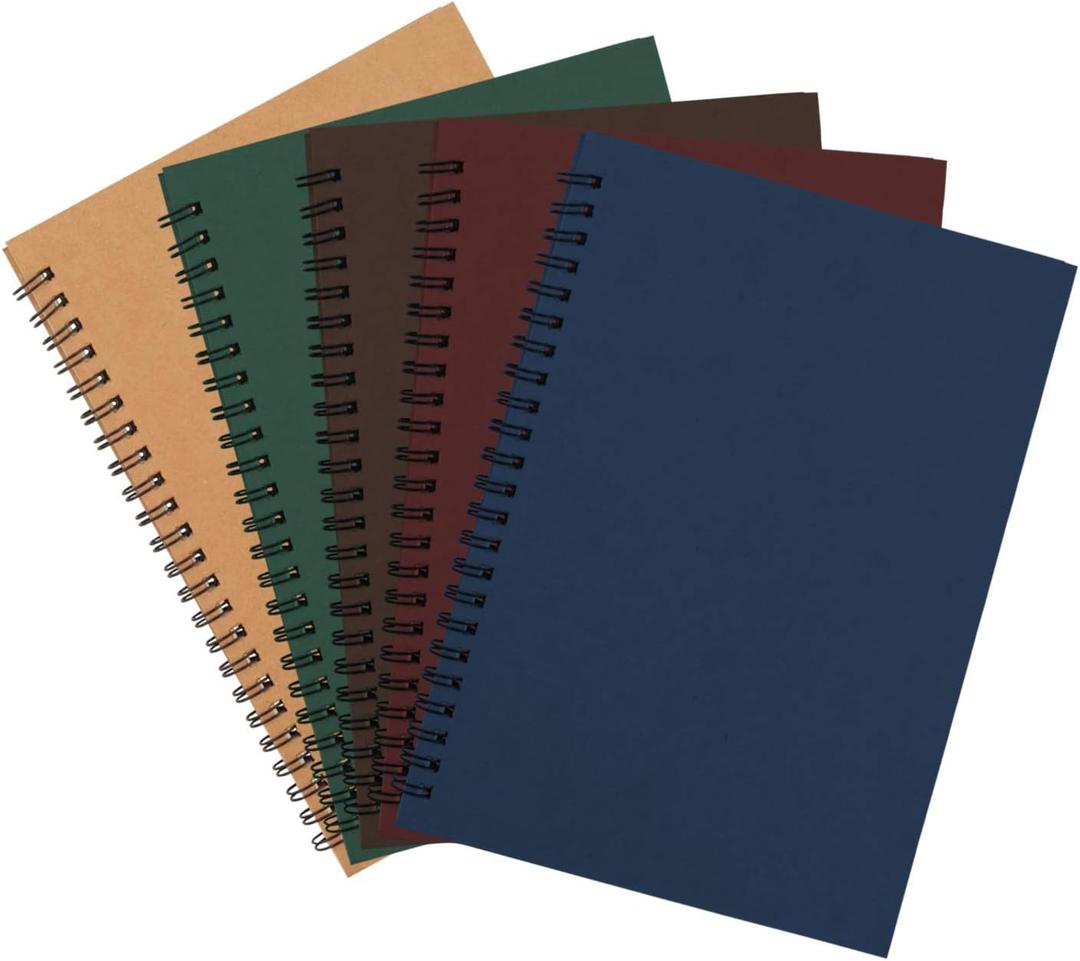 Rocutus 5pcs Colorful Spiral Notebook Student Small Study Book Spiral Notebook Small Notebook Office Simple Working Book Diary Notebook