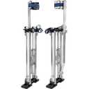 24" - 40" Drywall Stilts for Adults Height Adjustable Aluminum Work Stilts for Sheetrock Drop Ceiling Painting Painter Exterior Wall Painting or High Shrub Trimming