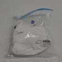 OFEEFAN Women's Bodycon Mock Neck Mini Dress Mesh Long Sleeve Club Party Dresses White M