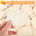 Jetec 32pcs Fall Wooden Pumpkin Cutouts Bulk Fall Thanksgiving Craft Decoration Unfinished Wood Pumpkins Ornaments Autumn DIY Blank Unfinished Pumpkins Crafts Party Home 3.5 x 3.3 Inch