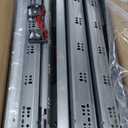 VEVOR 10 Pairs 21 Inch of 15 18 21 Inch Soft Close Bottom Mount Drawer Slides, Heavy Duty Ball Bearing Full Extension Steel Track, Noiseless Guide Glides Cabinet Kitchen Runners with Locking, 100 Lbs