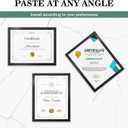 Magnetic Signs Holders 8.5 x 11in - Magnetic Picture Frames for Displaying Posters, Letters, Documents, Papers - Adhesive on Walls, Doors, Windows or Magnetic for Refrigerator - 6pcs