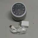 White Noise Sound Machine for Sleeping, 388 Soothing Sounds, Smart APP Control, Custom Buttons, Non Looping Natural Sounds, Bedside Dimmable Clock, Night Light, Santebee for Adults Baby Kids Lullaby (Grey)