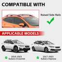 300lbs Roof Rack Cross Bars Compatible with Subaru Crosstrek 2018 2019 2020 2021 2022 2023 & Impreza 2017-2023, Aluminum Lockable Crossbars for Rooftop Cargo Carrier Luggage Kayak Canoe Bike