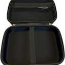 Pet Inhaler Travel Case, Black with Paw Print Design, Cleaning Brush and Pet Care Accessories, Portable Inhaler Carry Case for Dogs, Cats and Horse.