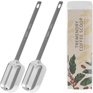 2PCS Coffee Scoop(1TBSP | 15ML), Stainless Steel Measuring Spoon, Food Grade Slender Scooper for Ground Coffee, Bean, Powder, Espresso