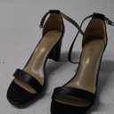 DREAM PAIRS Women's Chunk Low Heel Pump Sandals 8