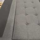 Nectar Bed Frame & Headboard - Grey - King - 8 Inch Legs and Sturdy Wooden Slats for Support - Contemporary and Durable Upholstery - Holds Up to 700 Pounds - Easy Assembly