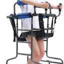 Heavy Wheeled Walker, Medical Rehabilitation Lower Limb Training Equipment, Anti-Rollover Walking Aid, Handrail Support bar