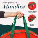 Handy Laundry Christmas Wreath Storage Bag - 2-PACK Durable, Tarp Material, Zipper, Sturdy Carry Handle, Dust, Pest Protection - Ideal Home, Garage Organization for Holiday Wreath Decoration (30")