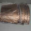 Lanpn Metal Christmas Tree Collar 28 inch, Christmas Tree Ring Collar for Medium Xmas Stand Cover Real Artificial Trees Indoor Outdoor Decoration (Copper, Horizontal Weave)