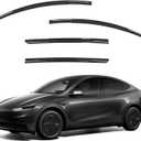 Window Visors Rain Guards Compatible with Tesla Model Y 2020-2026
Out-Channel Tape-On, Shatterproof Side Window Wind Deflectors, Extra Durable Vent Shades Accessories, Black PC material-4PCS