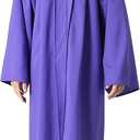 GraduationMall Matte Graduation Gown Cap Tassel Set 2026 for High School and Bachelor (Purple, M)