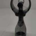 O2COOL Deluxe Handheld Battery Powered Water Misting Fan (Grey) (Single)