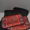 Car Floor Mats Non-Slip Automotive Floor Mats All-Weather Front Rear Car Floor Foot Mat Sets of 4 Pieces Foot Mats Rugs Carpet for Car Trucks SUV Sedans (Red)