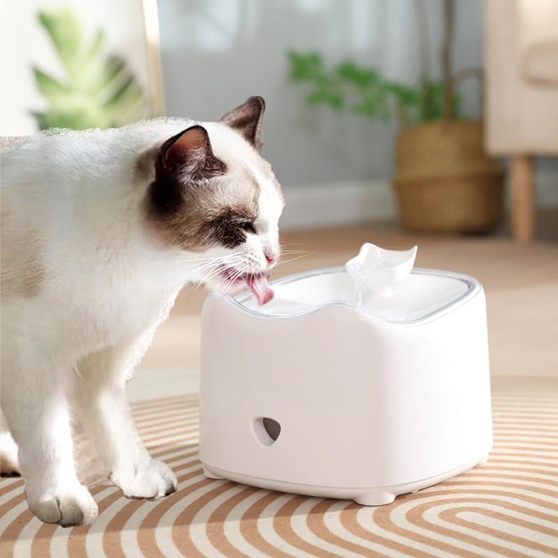 Quiet Automatic Pet Water Fountain, 1.8L Large Capacity Cat and Dog Flowing Water Dispenser, Low Noise Design, Ideal for Indoor Pets, Keeps Water Clean, for Cats Dogs