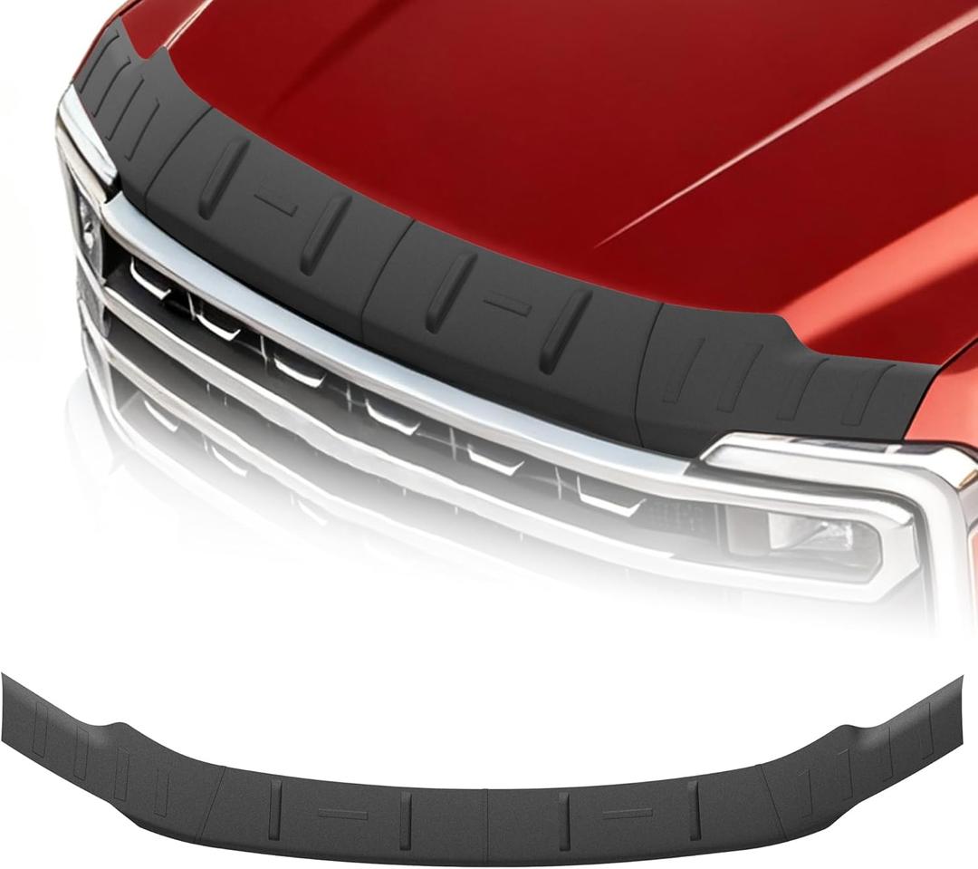 Hood Protector Fit for Ford F250 F350 F450 2023 2024 2025 Bug Deflectors Shield TPE Low Profile Hood Deflector Fit for F250 F350 F450 Accessories 2026 2025 2024 2023 Bugflector