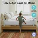 NUTIKAS Baby Bed Rail Guard for Toddlers - 70" Toddler Bed Rails for Twin, Full, Queen, King Bunk Size Bed Swing Down Bedrail Extra Tall Child Safety Side Railing Guards for Kids Gray