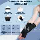 Volleyball Knee Pads Volleyball Arm Sleeves, Volleyball Accessories Set with Knee Pads Arm Pads Sweatband Scrunchie Makeup Bag Cooling Towel and Drawstring Bag for Women Girls Youth