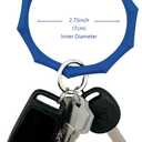 Silicone Phone Wrist Strap Hand Wrist Phone Strap Detachable Cellphone Wristlet Silicone Wristband Lanyard (Blue)