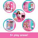 Barbie Chelsea Toy Dollhouse with 15+ Accessories, Pop-Up House Expands to 17+ x 13+ inches with 5 Play Areas & Slide, Includes Small Doll & Pet Dog, 8.5 X 9.3 Inches to 17 X 13 Inches
